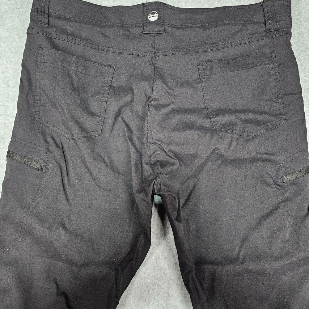 Wrangler Pants Mens 40x30 Black Performance Zip Cargo UPF 50 Outdoors Hiking - Picture 6 of 16
